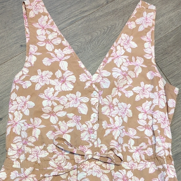 Gap Tie Waist Floral Sleeveless Midi Dress - Picture 2 of 11